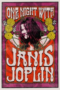 janis joplin black light poster